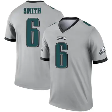 Men's Nike Philadelphia Eagles DeVonta Smith Silver Inverted Jersey - Legend