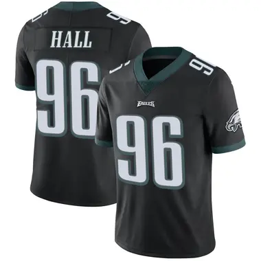 Men's Nike Philadelphia Eagles Gabe Hall Alternate Vapor Untouchable Jersey - Black Limited