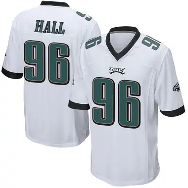 Men's Nike Philadelphia Eagles Gabe Hall Jersey - White Game