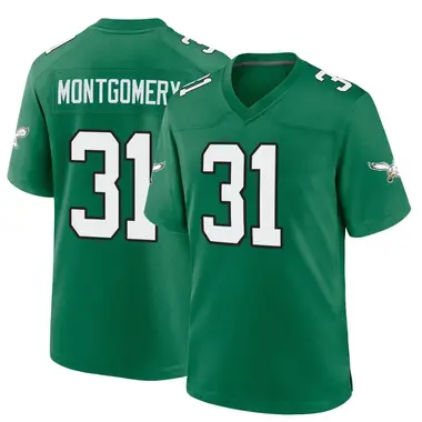 Men's Nike Philadelphia Eagles Wilbert Montgomery Kelly Alternate Jersey - Green Game