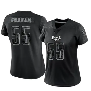 Women's Nike Philadelphia Eagles Brandon Graham Reflective Jersey - Black Limited