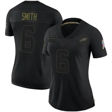 Women's Nike Philadelphia Eagles DeVonta Smith 2020 Salute To Service Jersey - Black Limited