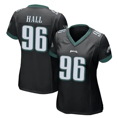 Women's Nike Philadelphia Eagles Gabe Hall Alternate Jersey - Black Game