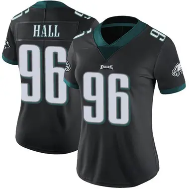 Women's Nike Philadelphia Eagles Gabe Hall Alternate Vapor Untouchable Jersey - Black Limited