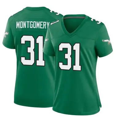 Women's Nike Philadelphia Eagles Wilbert Montgomery Kelly Alternate Jersey - Green Game