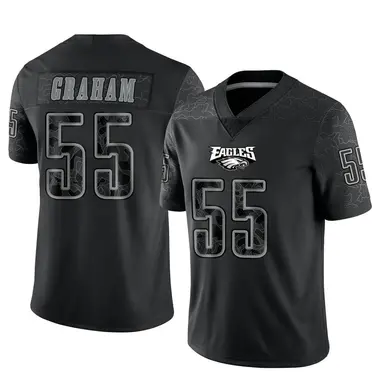 Youth Nike Philadelphia Eagles Brandon Graham Reflective Jersey - Black Limited