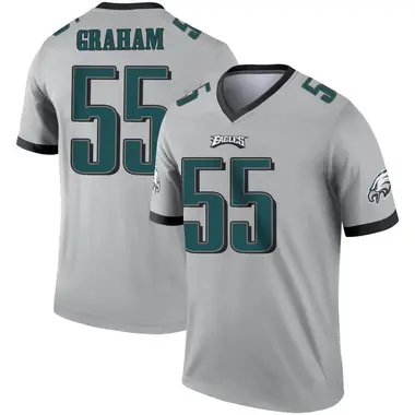 Youth Nike Philadelphia Eagles Brandon Graham Silver Inverted Jersey - Legend