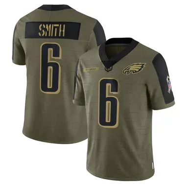 Youth Nike Philadelphia Eagles DeVonta Smith 2021 Salute To Service Jersey - Olive Limited