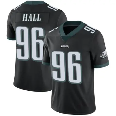 Youth Nike Philadelphia Eagles Gabe Hall Alternate Vapor Untouchable Jersey - Black Limited