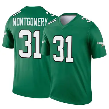 Youth Nike Philadelphia Eagles Wilbert Montgomery Kelly Alternate Jersey - Green Legend